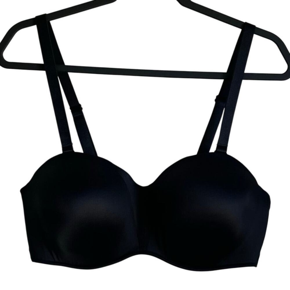 Soma Stunning Starlet Strapless Bra Size 38DD Black Multi Way Convertible Straps